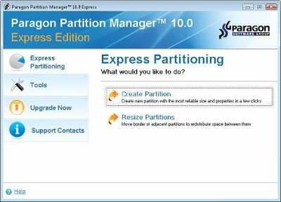 Paragon Partition Manager Express